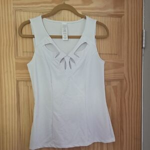 Elegant White Sleeveless Top